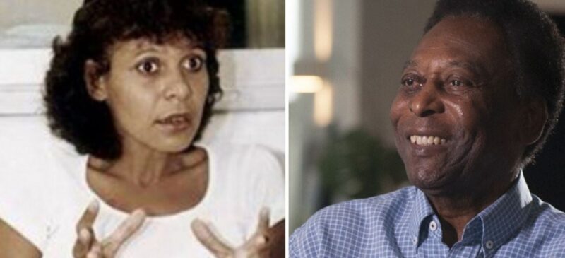 Filha de Pelé e o jogador - Reprodução