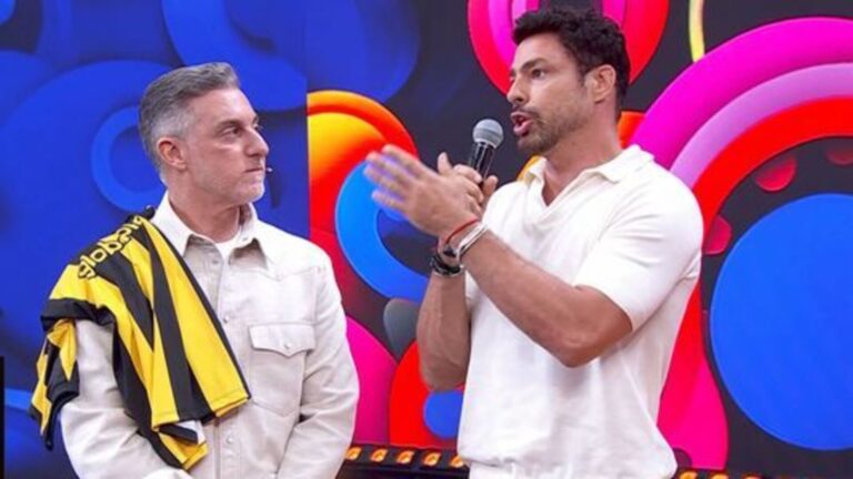 Saiba o real motivo do ‘corte’ ao vivo que Huck deu em Cauã Reymond