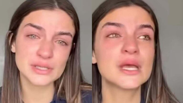 Famosa fica aos prantos e expõe motivo da ausência da irmã em seu casamento: ‘Triste’
