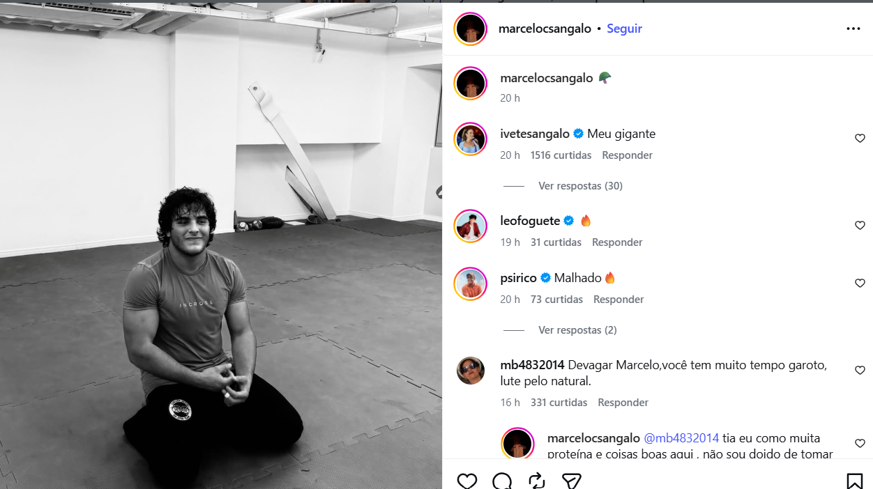 Filho de Ivete Sangalo revela a verdade sobre shape 'fortão' aos 16 anos - Reprodução/Instagram