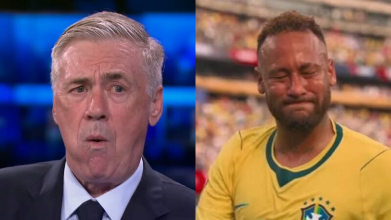 Carlo Ancelotti e Neymar