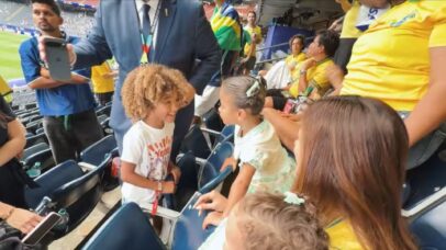 Bruna Biancardi mostra encontro de Mavie com filha de Jimmy Butler e lamenta Neymar no banco - Foto: YouTube