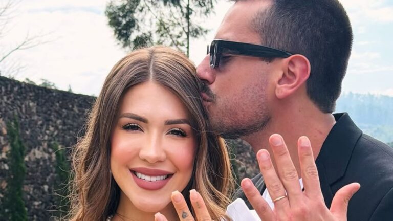 Vestido simples? Dani Choma oficializa casamento com Alisson Candeo e vira assunto na web