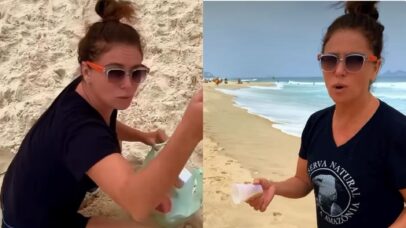 Giovanna Antonelli se revolta ao interromper treino na praia - Reprodução/Instagram