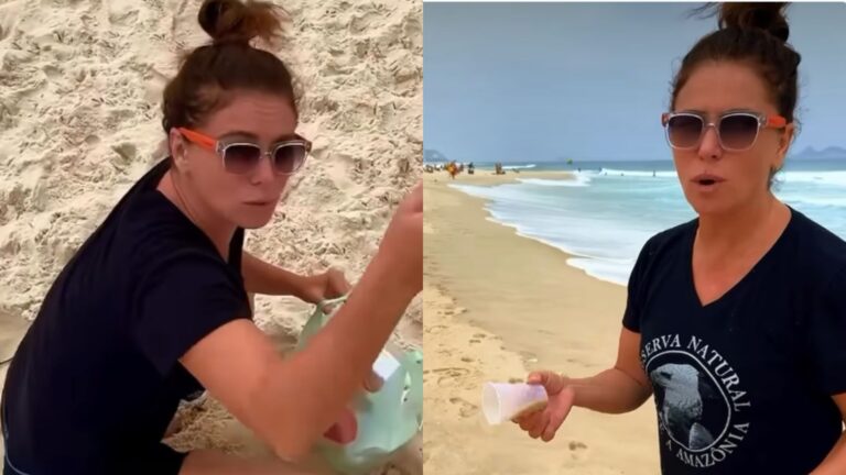 Giovanna Antonelli se revolta ao interromper treino na praia por motivo chocante: ‘Problema’