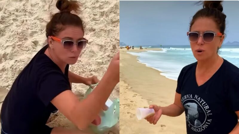 Giovanna Antonelli se revolta ao interromper treino na praia - Reprodução/Instagram