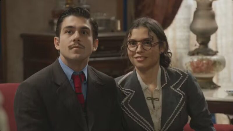 'A Nobreza do Amor': Manoel pede Ana Maria em namoro e recebe alerta de Casemiro: 'Vou atrás' - Foto: Globo