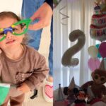Filha de Neymar e Amanda Kimberlly ganha festa de 2 anos e homenagem de avó: ‘Mesmo de longe’