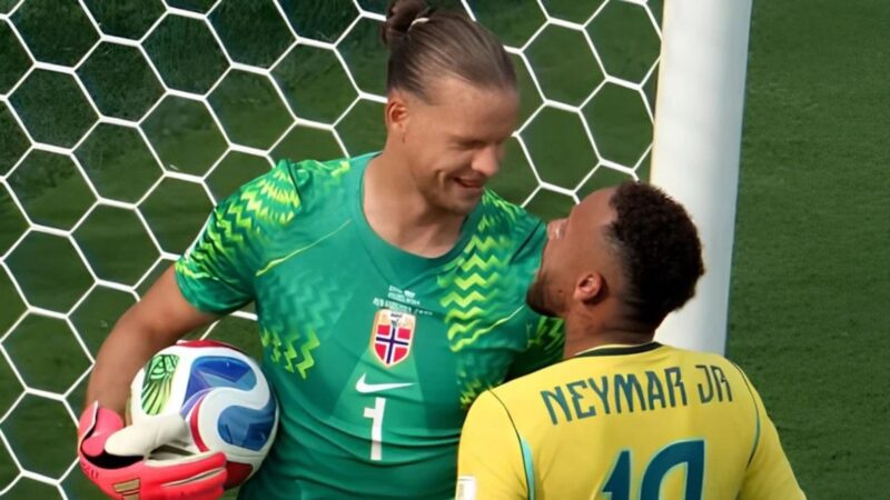 É fake? Saiba se o suposto pedido de desculpas de goleiro da Noruega a Neymar é verdade - Reprodução/TV Globo