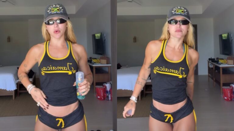 Virginia Fonseca exibe look com microshorts em viagem para a Jamaica com Vini Jr.