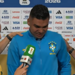 Fernanda Gentil cai no choro ao entrevistar Casemiro após eliminação da Copa: ‘Difícil’