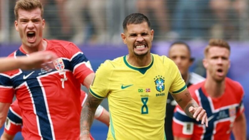 Jogo Brasil contra a Noruega - Reprodução/Globo