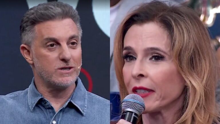 Luciano Huck comete gafe com atriz ao vivo no ‘Domingão’, é corrigido e rebate: ‘Desculpa, perdão’