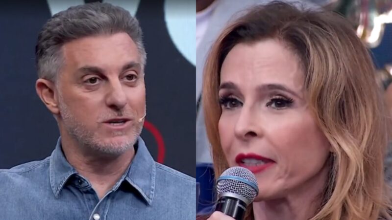 Luciano Huck e Deborah Evelyn no Domingão