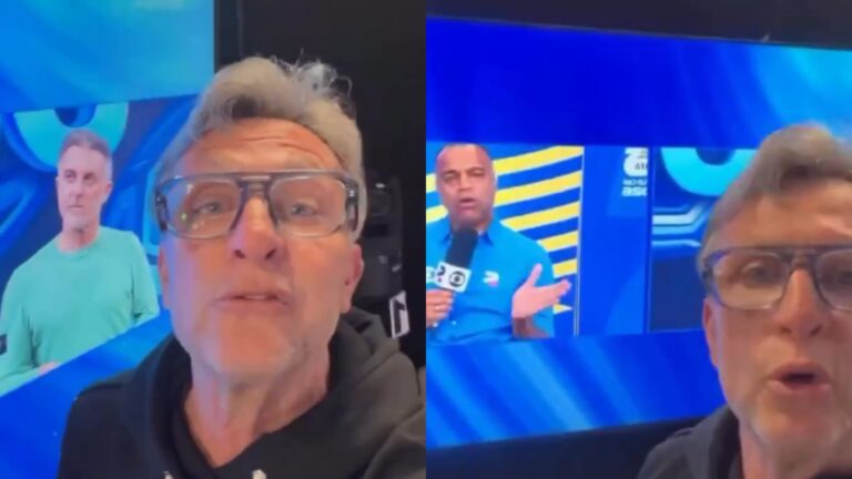 Neto filma Luciano Huck com Denílson e detona após derrota do Brasil: ‘Puxa o saco, faz média com jogador’
