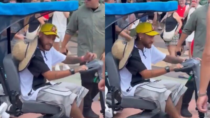 Neymar em parque dos Estados Unidos