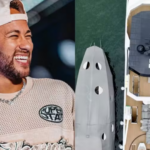 Neymar exibe novo iate de luxo com heliponto e seis suítes avaliado em R$ 150 milhões