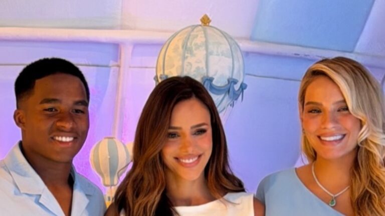 Errou? Look de Bruna Biancardi em chá de bebê de Endrick e Gabriely chama atenção