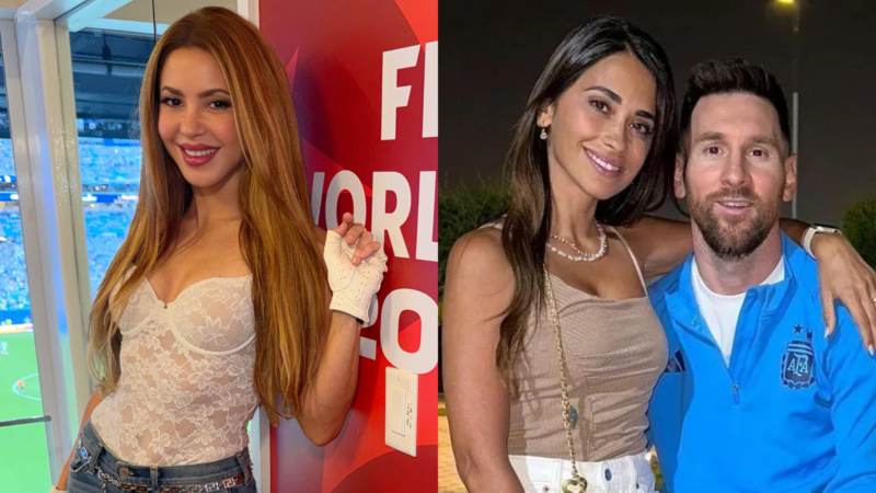 Shakira, Lionel Messi e Antonella Roccuzzo - Fotos: Reprodução/Instagram