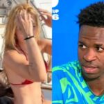 Virginia faz postagem após foto sentada em Vini Jr. e o jogador faz questão de deixar comentário