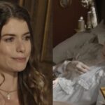 ‘Além do Tempo’: De propósito? Lívia administra medicamento errado para Vitória e Melissa vê tudo