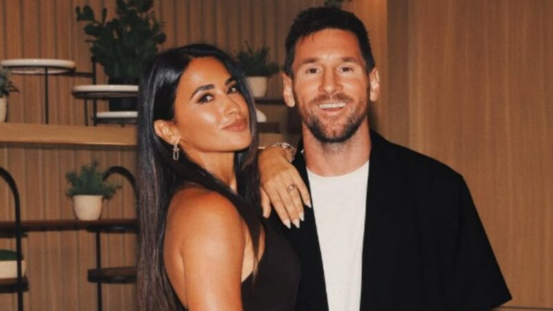 Antonela Roccuzzo e Messi (Reprodução/Instagram)
