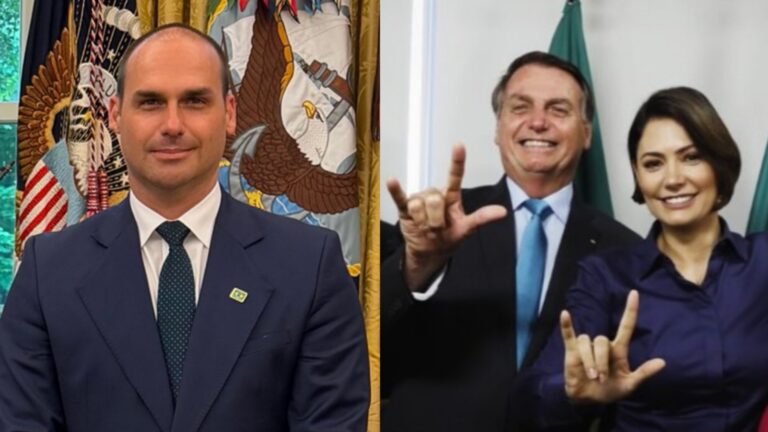 Eduardo Bolsonaro solta o verbo e revela o que pensa sobre briga entre Michelle e Flávio