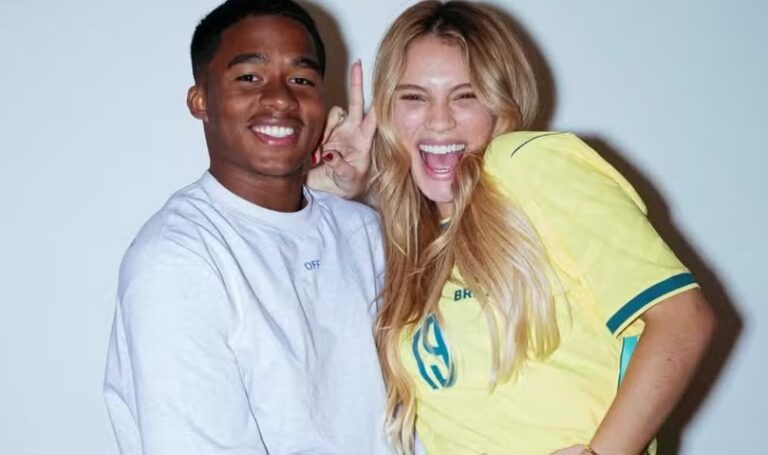 Evangélica e grávida, mulher de Endrick divide opiniões de mini-saia: ‘Ela não deve’