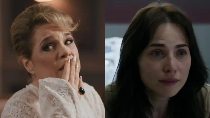 Pilar (Isabel Teixeira) e Adriana (Letícia Colin) em "Quem Ama Cuida" - Reprodução/ Globo