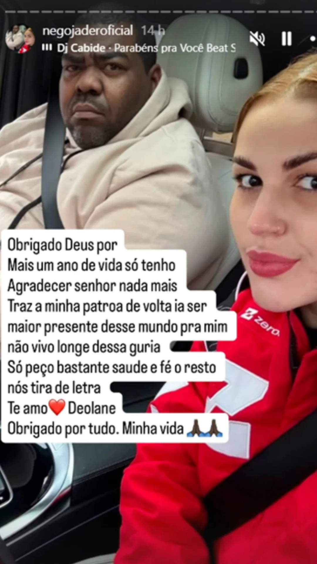 Story do Jader - (Reprodução: Instagram)