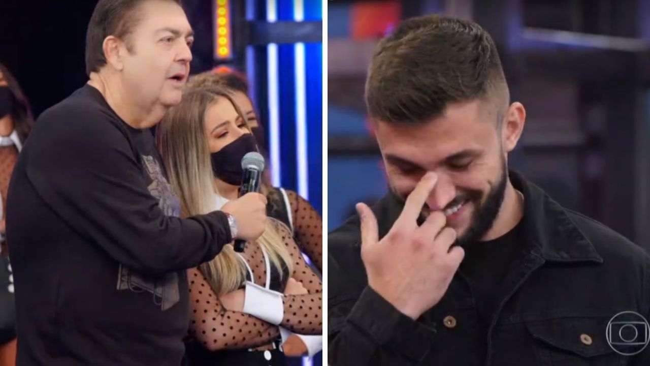 No Domingão, bailarina expõe Arthur e constrange o brother após o BBB21: “Ela cedeu pra você fazer isso?”