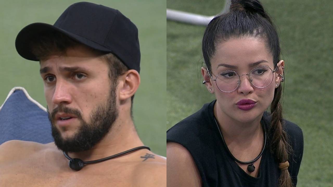 BBB21: Arthur é interrompido durante conversa, se irrita e detona Juliette: “Ela não deixa eu falar”