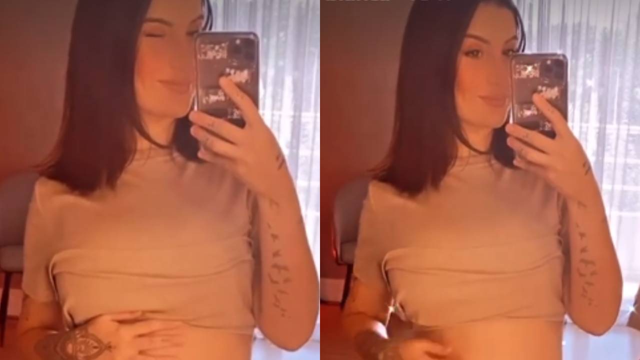 Tá enorme! Ex-BBB Bianca Andrade choca a web ao mostrar barrigão de seis meses: “Meu neném”