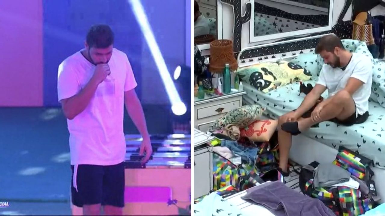 BBB21: Caio acusa brothers de quebrarem regra de prova, desiste e chora no quarto: “Desculpa passar vergonha”