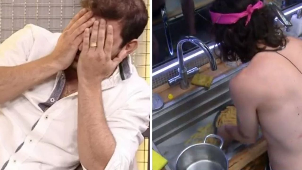 Eliminado do BBB21, Caio se enoja ao descobrir que comeu macarrão de Fiuk que caiu no ralo: “Ô meu Deus”