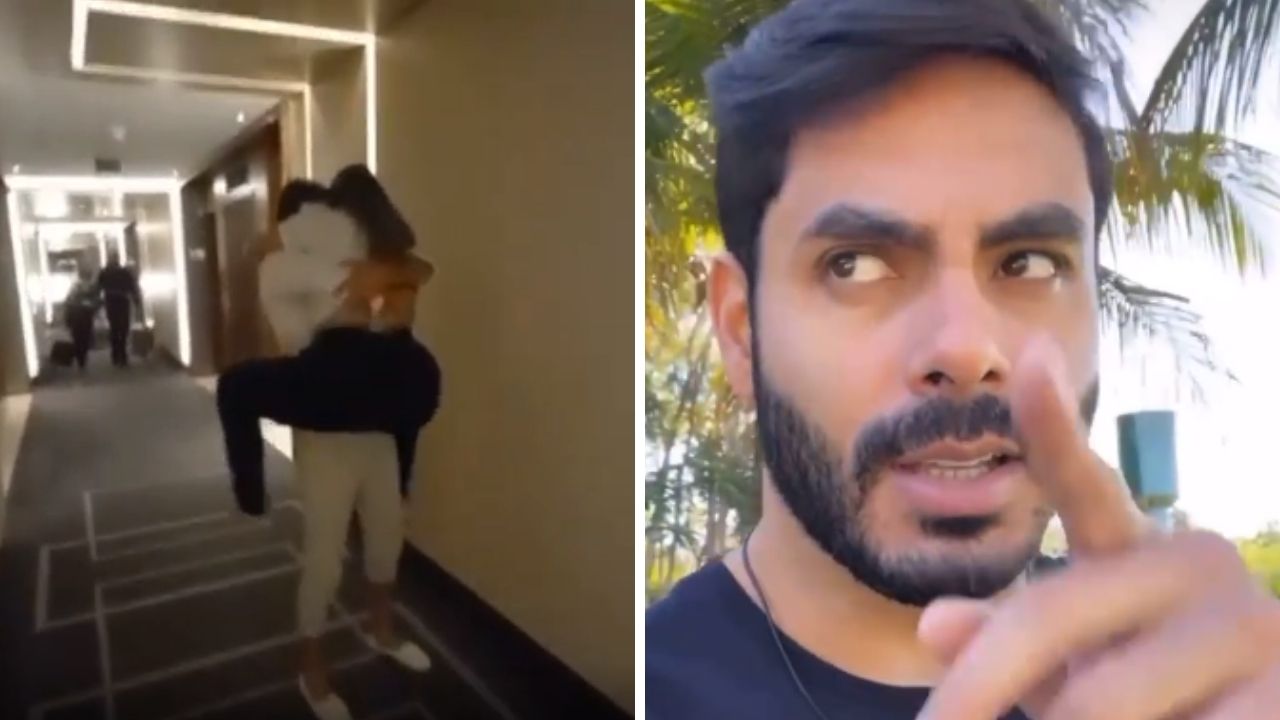 Após o BBB21, Caio agarra a mulher em corredor de hotel e Rodolffo reage com ousadia: “Hoje as paredes tremem”