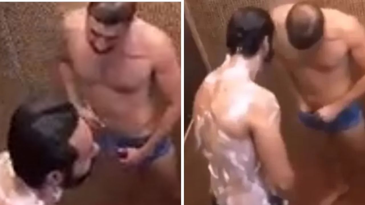 BBB21: Caio exibe as partes íntimas para Rodolffo durante o banho e ele reage: “Um bifinho à toa”