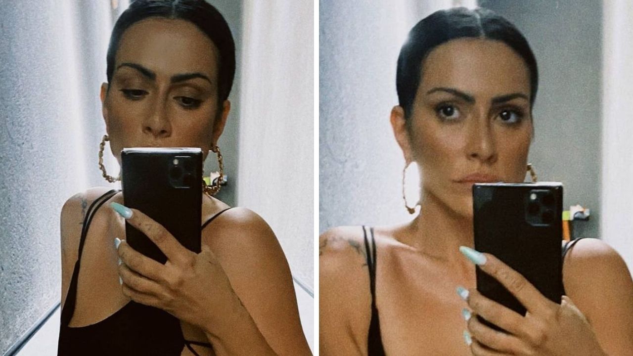 Cleo posa com maiô cavadérrimo, deixa virilha de fora e debocha: “Pra quem diz que eu só uso biquíni”