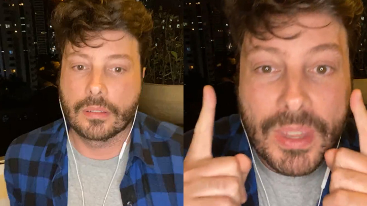 Danilo Gentili revela diagnóstico de Covid-19 inesperado e pede: “Conto com as orações de vocês”