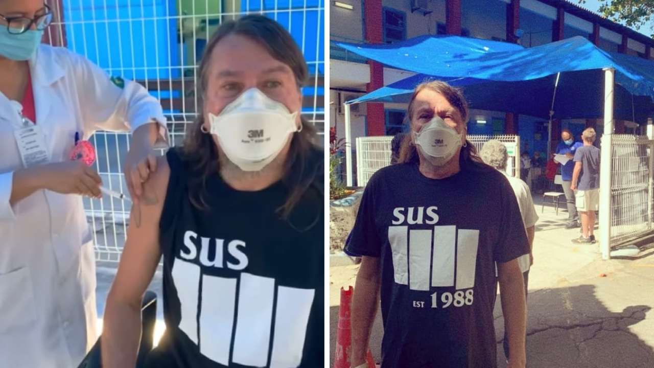 Esperança! Lenine toma vacina contra covid-19 e presta homenagem ao SUS