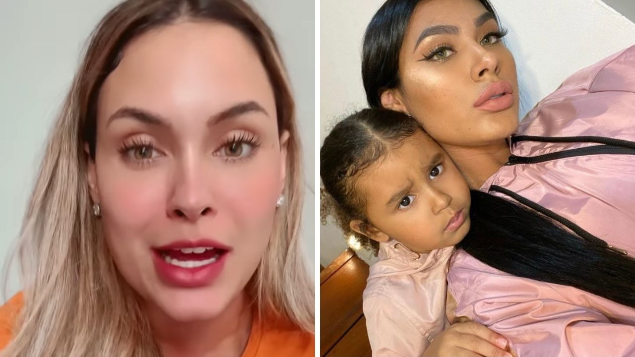 Ex-BBB Sarah Andrade faz desabafo sobre ataques racistas contra a filha de Pocah: “Tem que ser muito sujo e baixo”