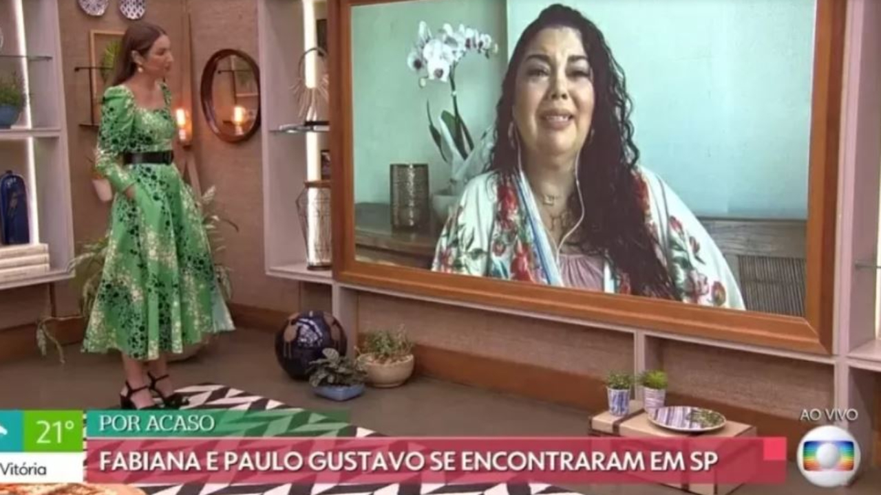Fabiana Karla chora ao vivo ao relembrar amizade com Paulo Gustavo: “É muita dor”