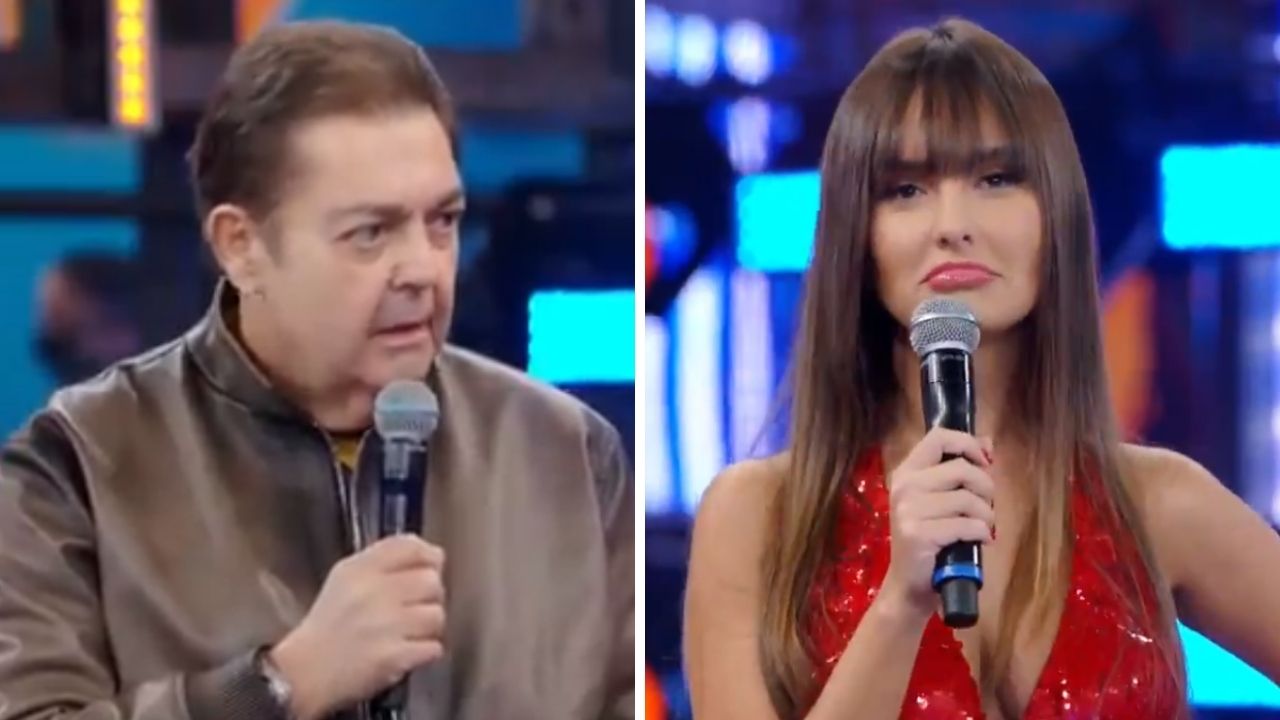 Faustão exibe vídeo do BBB21, constrange Thais e sofre críticas nas redes sociais: “Você é uma mulher perigosa”