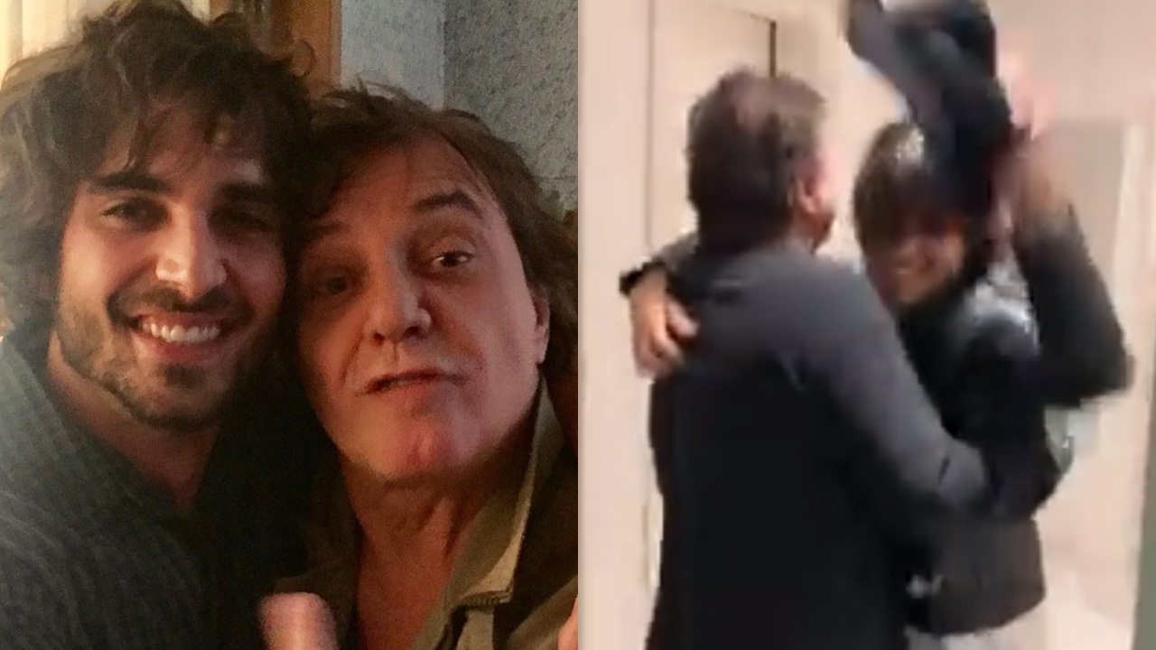 Finalmente! Ex-BBB Fiuk e Fábio Jr. se reencontram após reality e cantor se declara: “Filhote chegou”