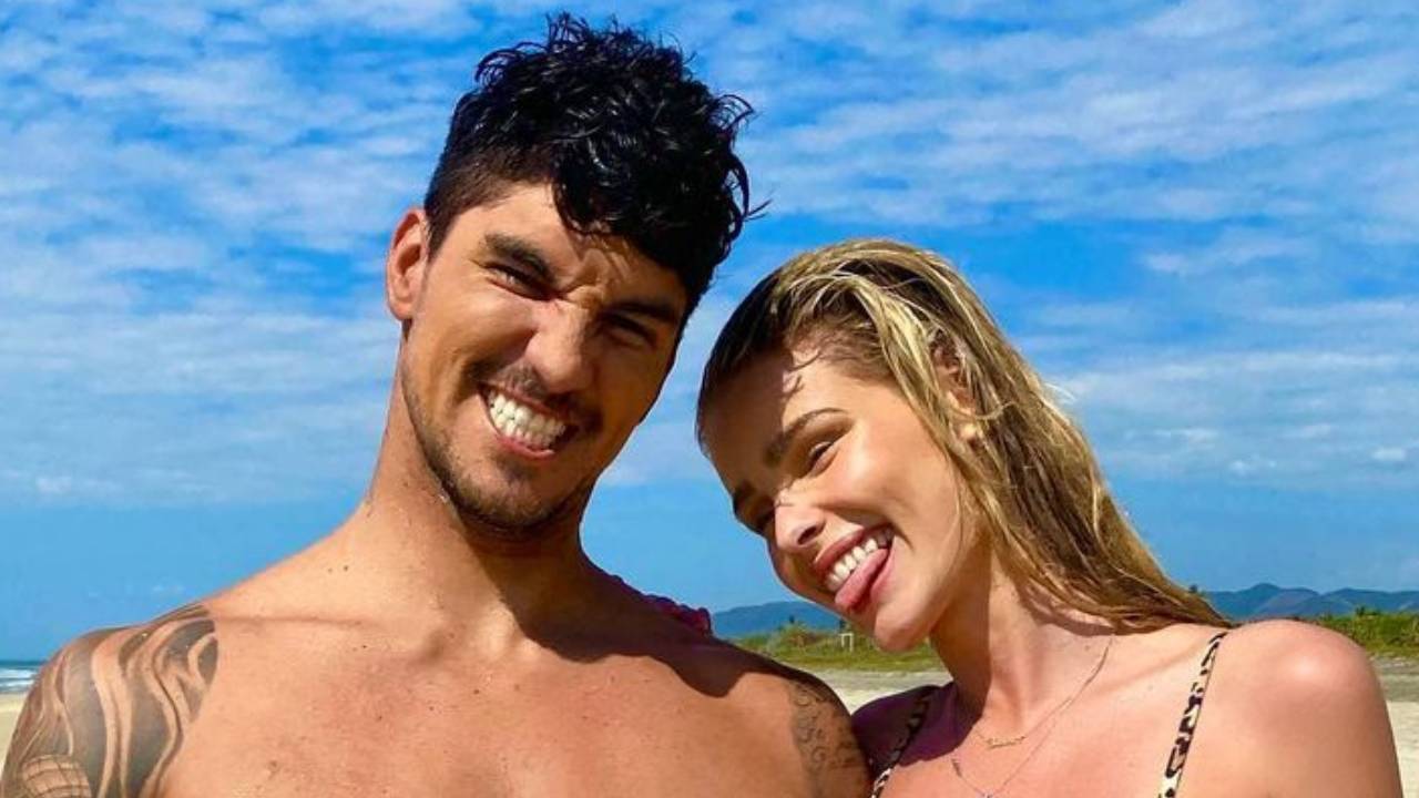 Yasmin Brunet e Gabriel Medina dão beijão de tirar o fôlego e elevam a temperatura na web: “Meu casal”