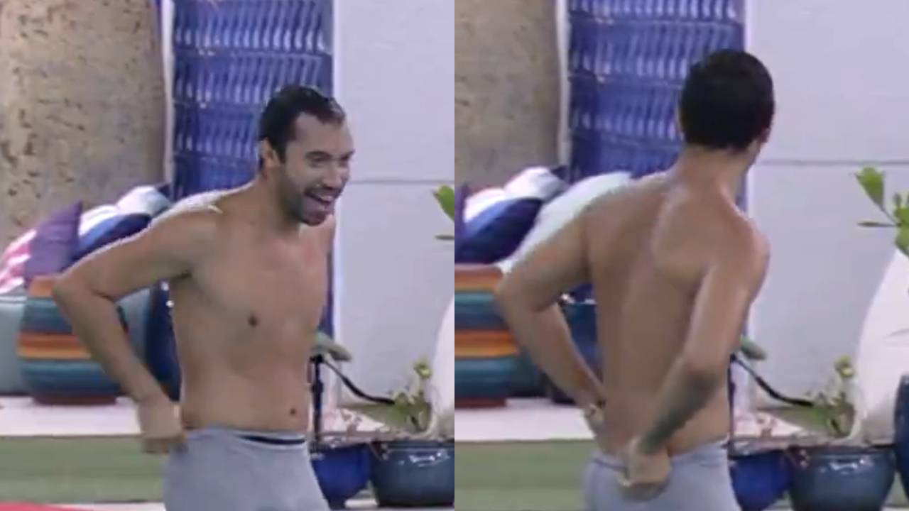 BBB21: Cachorrada! Ao vivo, Gilberto abaixa a cueca e mostra o bumbum após Fiuk voltar do Paredão