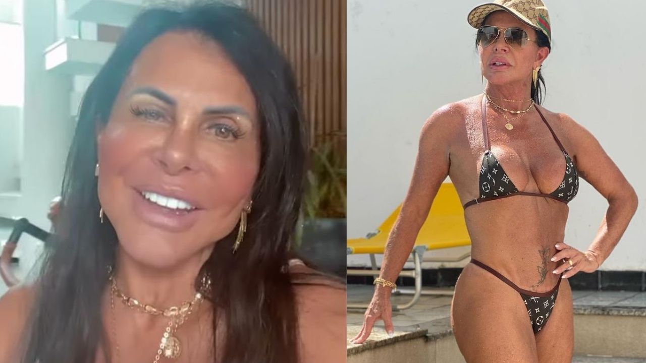 Aos 61 anos, Gretchen diz que faz 300 abdominais por dia e nega cirurgias plásticas: “Segredo da barriga chapada”