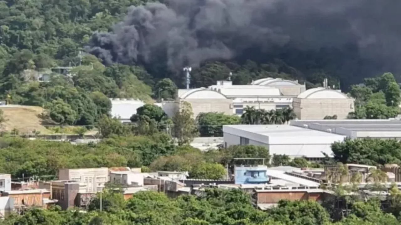 Princípio de incêndio atinge Estúdios Globo, na Zona Oeste do Rio de Janeiro