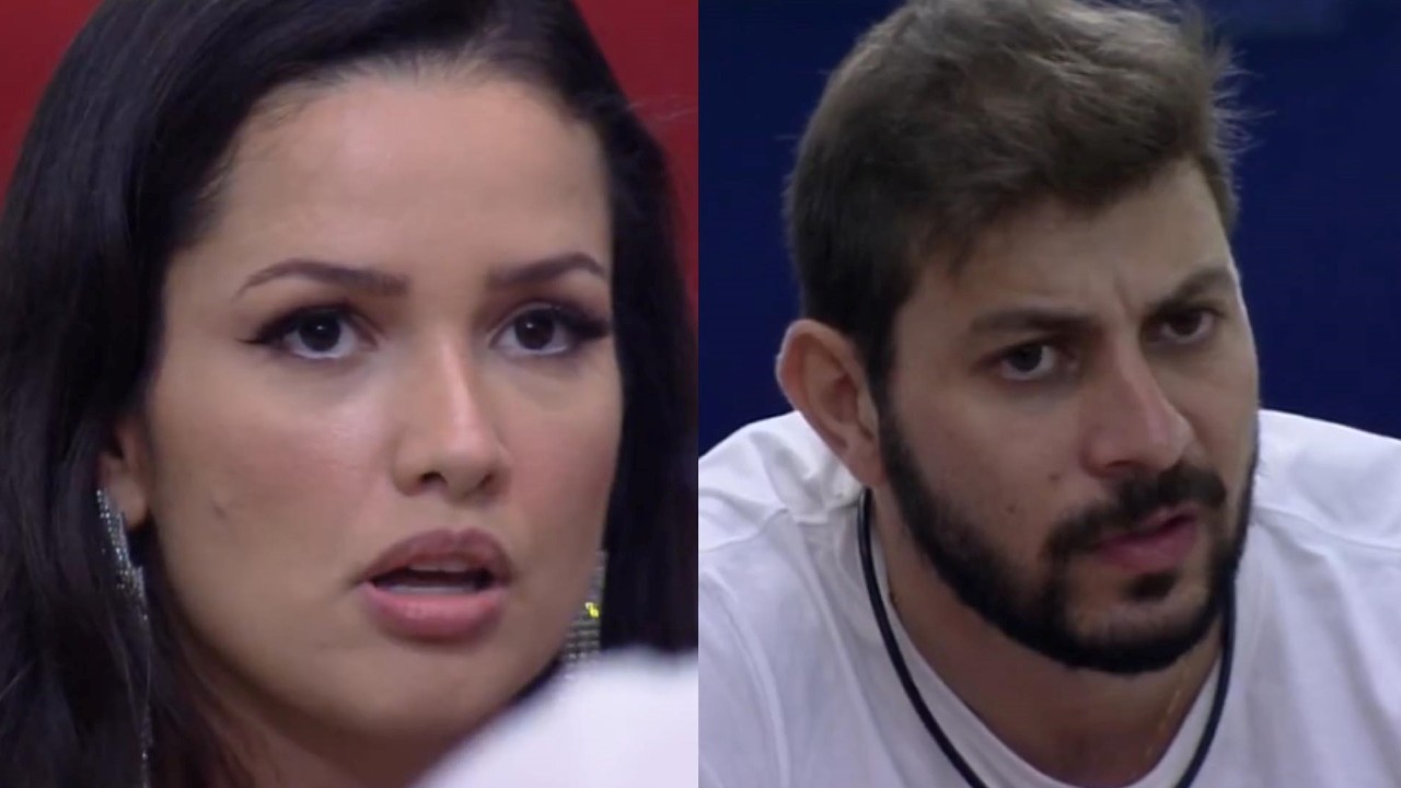 BBB21: Destemida, Juliette coloca Caio contra a parede, questiona contragolpe e recebe resposta inusitada: “Oi?”