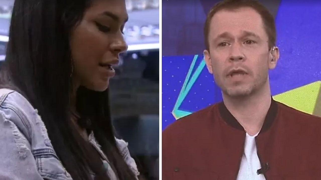 BBB21: Pocah reage com sinceridade após fala de Tiago Leifert durante o programa ao vivo: “Ele é bizarro, é sinistro”